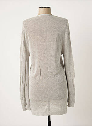 Gilet manches longues stretch gris POLES femme