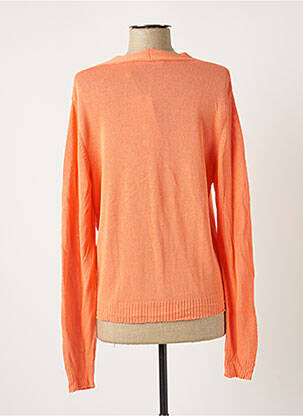 Gilet manches longues stretch orange POLES femme