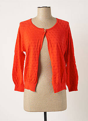 Gilet manches longues stretch rouge MONTAGUT femme
