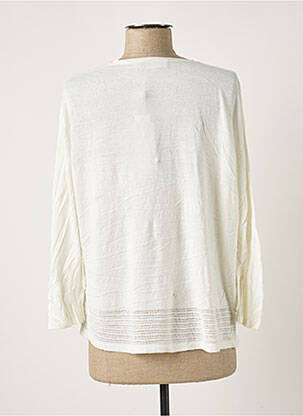 Gilet manches longues stretch beige POLES femme