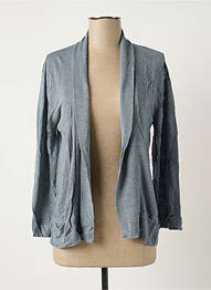 Gilet manches longues stretch bleu POLES femme