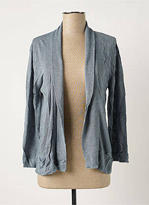 Gilet manches longues stretch bleu POLES femme