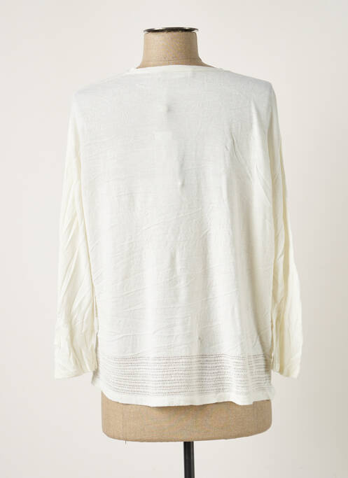 Gilet manches longues beige POLES pour femme