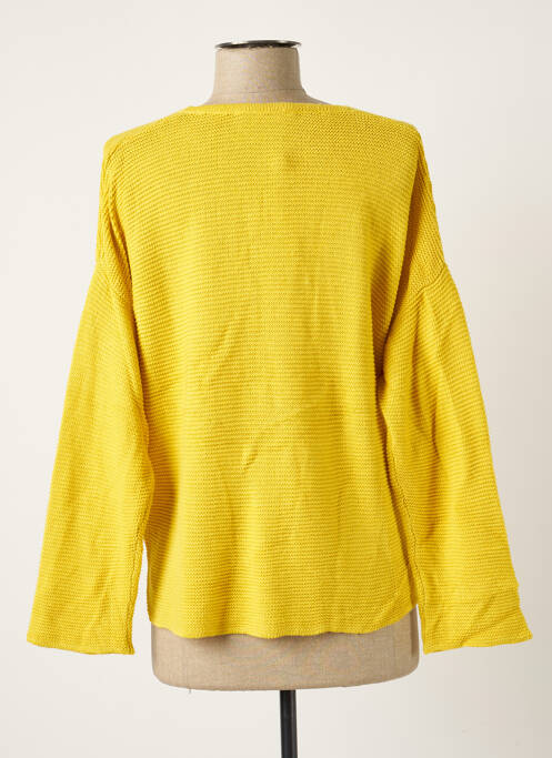 Gilet manches longues jaune POLES pour femme