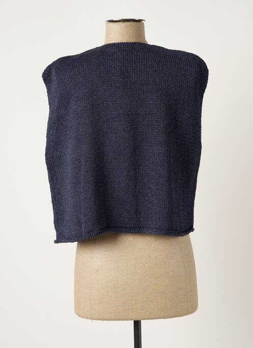 Gilet sans manche bleu POLES pour femme