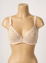 Soutien-gorge tissage dentelle haut soutien-gorge emboitant beige AUBADE femme