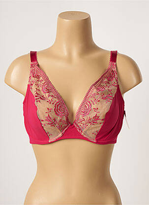 Soutien-gorge broderie haut soutien-gorge emboitant rose AUBADE femme