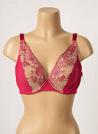 Soutien-gorge broderie haut soutien-gorge emboitant rose AUBADE femme