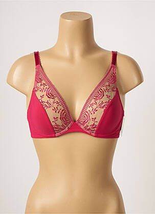 Soutien-gorge broderie haut soutien-gorge emboitant rose AUBADE femme