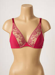 Soutien-gorge broderie haut soutien-gorge emboitant rose AUBADE femme