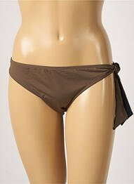 Bas de maillot de bain micro fibres culotte marron AUBADE femme