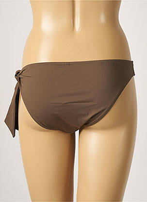 Bas de maillot de bain micro fibres culotte marron AUBADE femme