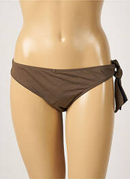 Bas de maillot de bain micro fibres culotte marron AUBADE femme