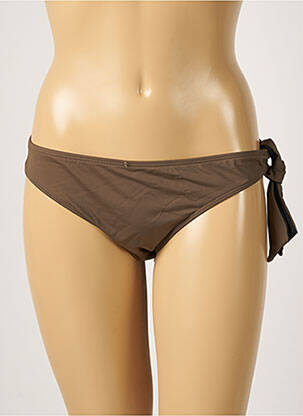 Bas de maillot de bain micro fibres culotte marron AUBADE femme