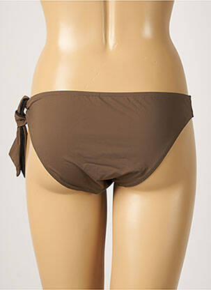 Bas de maillot de bain micro fibres culotte marron AUBADE femme