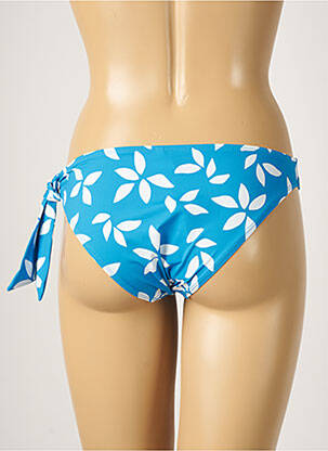 Bas de maillot de bain imprimé fleurs culotte bleu AUBADE femme