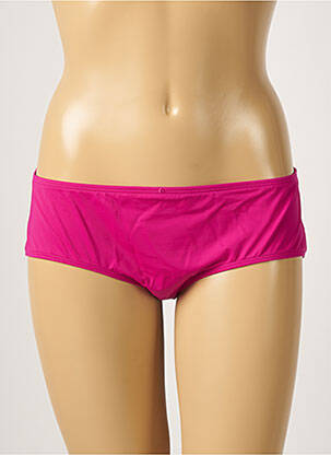 Bas de maillot de bain effet matière satinée culotte rose AUBADE femme