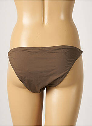 Bas de maillot de bain effet matière satinée culotte vert AUBADE femme
