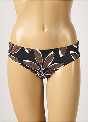 Bas de maillot de bain imprimé fantaisie culotte noir AUBADE femme