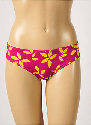 Bas de maillot de bain imprimé fantaisie culotte rose AUBADE femme