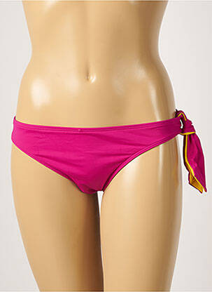 Bas de maillot de bain effet matière satinée culotte rose AUBADE femme