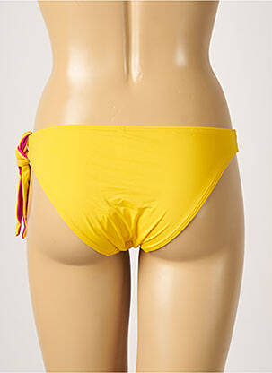 Bas de maillot de bain effet matière satinée culotte jaune AUBADE femme