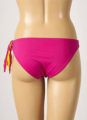 Bas de maillot de bain effet matière satinée culotte rose AUBADE femme