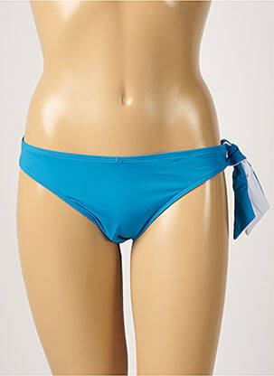 Bas de maillot de bain effet matière satinée culotte bleu AUBADE femme