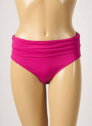 Bas de maillot de bain effet matière satinée culotte rose AUBADE femme
