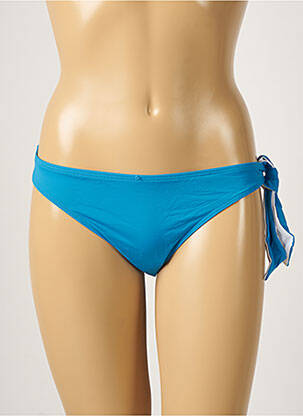 Bas de maillot de bain effet matière satinée culotte bleu AUBADE femme
