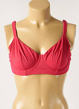 Haut de maillot de bain stretch haut soutien-gorge emboitant rose SIMONE PERELE femme