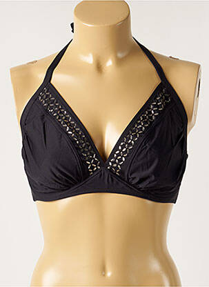 Haut de maillot de bain stretch noir ANTIGEL femme