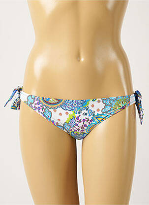 Bas de maillot de bain stretch bikini bleu ANTIGEL femme