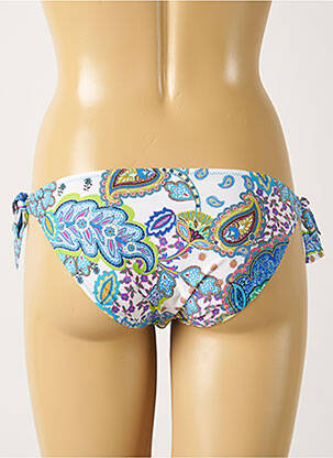 Bas de maillot de bain stretch bikini bleu ANTIGEL femme