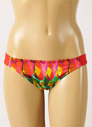 Bas de maillot de bain imprimé fantaisie culotte orange ANTIGEL femme