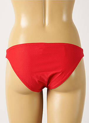 Bas de maillot de bain tissage texturé culotte rouge ANTIGEL femme
