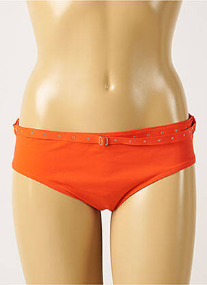 Bas de maillot de bain stretch culotte orange MAISON LEJABY femme