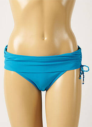 Bas de maillot de bain stretch culotte bleu MAISON LEJABY femme