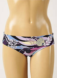 Bas de maillot de bain imprimé fantaisie culotte violet MAISON LEJABY femme