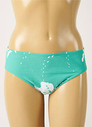 Bas de maillot de bain tissage texturé culotte vert MAISON LEJABY femme