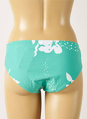 Bas de maillot de bain tissage texturé culotte vert MAISON LEJABY femme