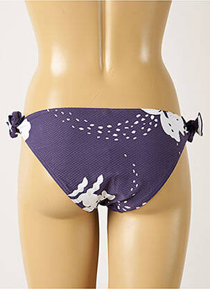 Bas de maillot de bain tissage texturé bikini violet MAISON LEJABY femme