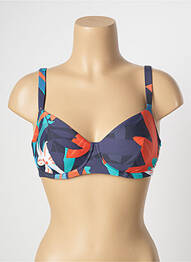 Haut de maillot de bain stretch haut soutien-gorge emboitant bleu SIMONE PERELE femme