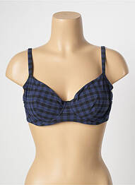 Haut de maillot de bain stretch haut soutien-gorge emboitant bleu SIMONE PERELE femme