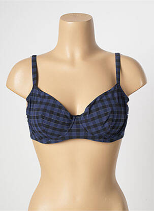 Haut de maillot de bain stretch haut soutien-gorge emboitant bleu SIMONE PERELE femme