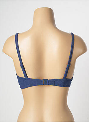 Haut de maillot de bain bretelles élastiquées ajustables haut soutien-gorge push-up bleu SIMONE PERELE femme