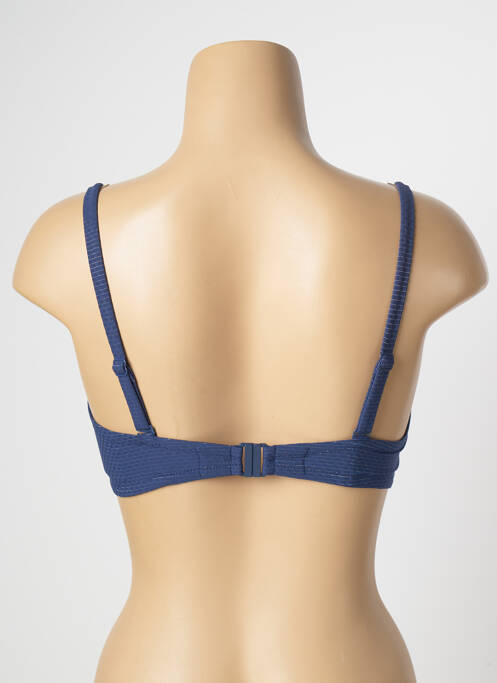 Haut de maillot de bain bretelles élastiquées ajustables haut soutien-gorge push-up bleu SIMONE PERELE femme