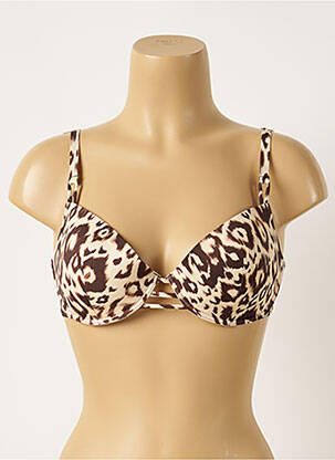 Haut de maillot de bain haut soutien-gorge moulé haut soutien-gorge moulé marron ANTIGEL femme