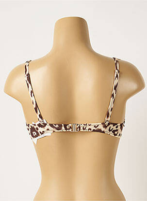 Haut de maillot de bain haut soutien-gorge moulé haut soutien-gorge moulé marron ANTIGEL femme