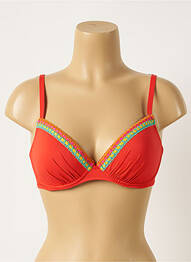 Haut de maillot de bain haut soutien-gorge moulé haut soutien-gorge moulé rouge ANTIGEL femme